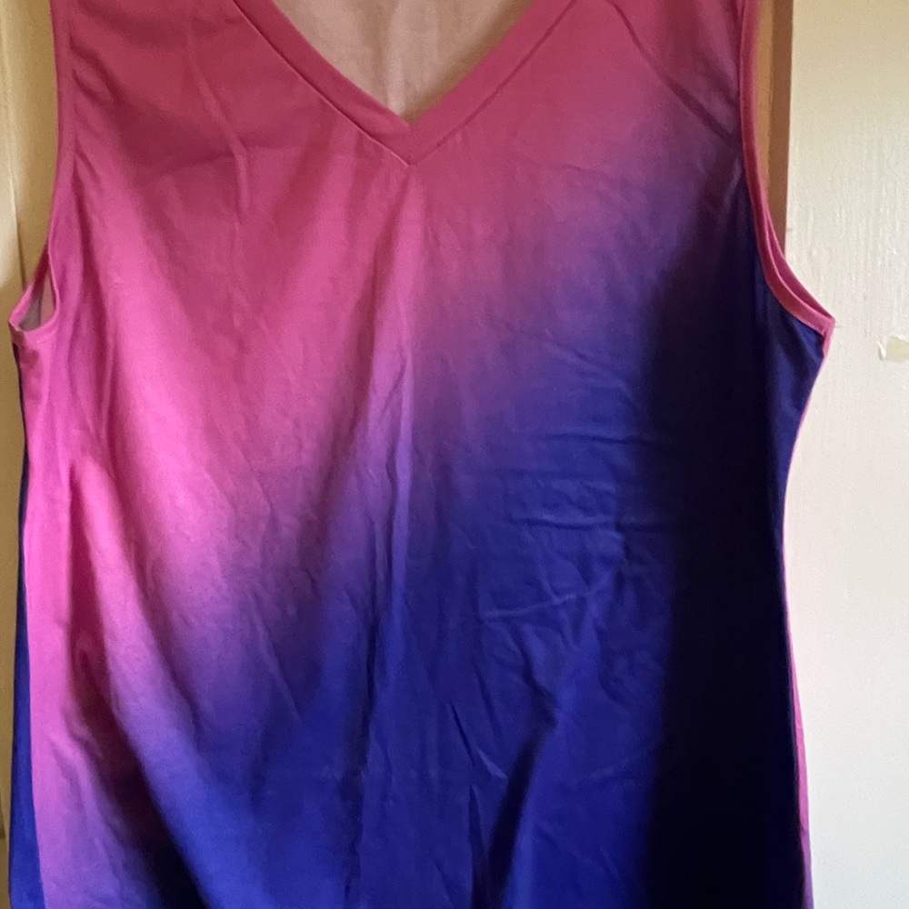 Gradient Pink and Purple Women's Top